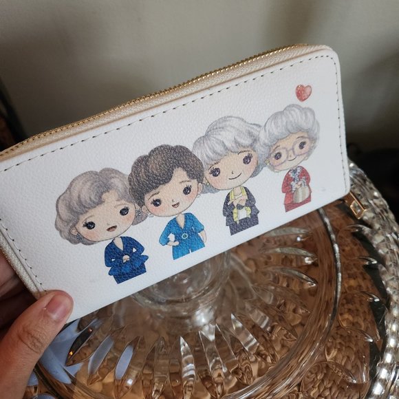 Golden Girls Zip Around Wallet  🌟  Fans Dorothy, Sophia, Rose, Blanche  🌟  🌟 - Picture 2 of 5